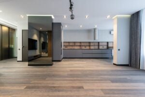 Modern home with new environmentally flooring installed by Eco Flooring USA