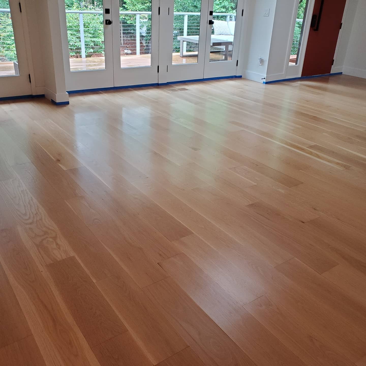 Modern home with new environmentally flooring installed by Eco Flooring USA