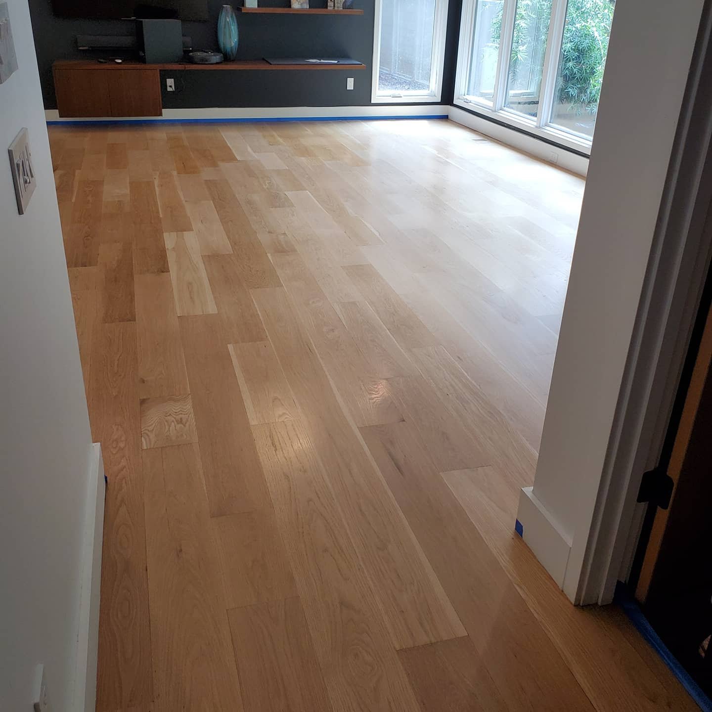 Modern home with new environmentally flooring installed by Eco Flooring USA