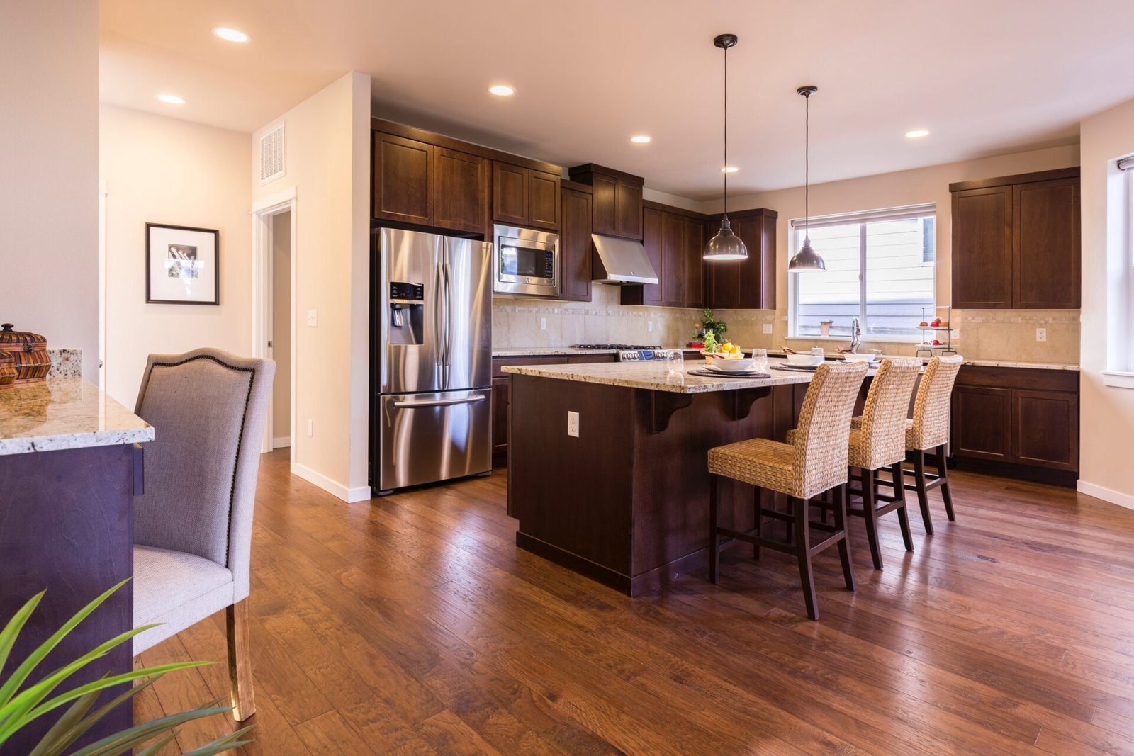 Modern home with new environmentally flooring installed by Eco Flooring USA
