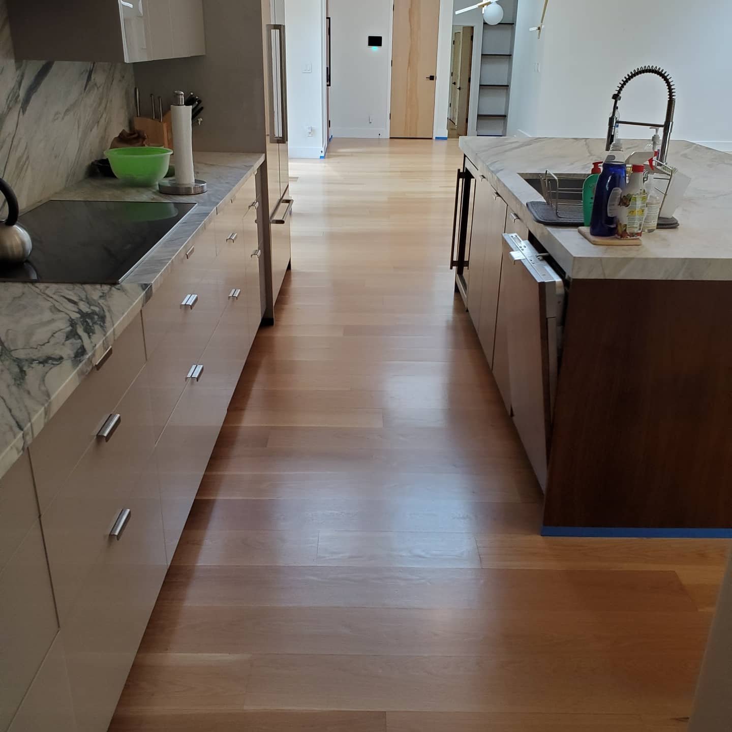 Modern home with new environmentally flooring installed by Eco Flooring USA