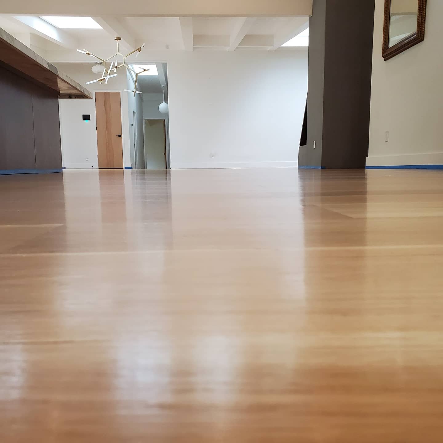 Modern home with new environmentally flooring installed by Eco Flooring USA