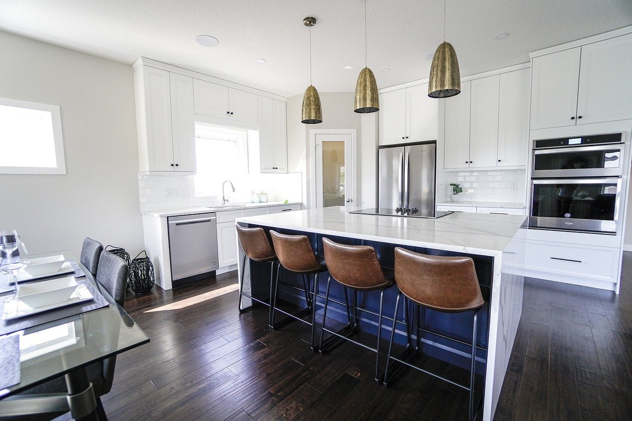 Modern home with new environmentally flooring installed by Eco Flooring USA