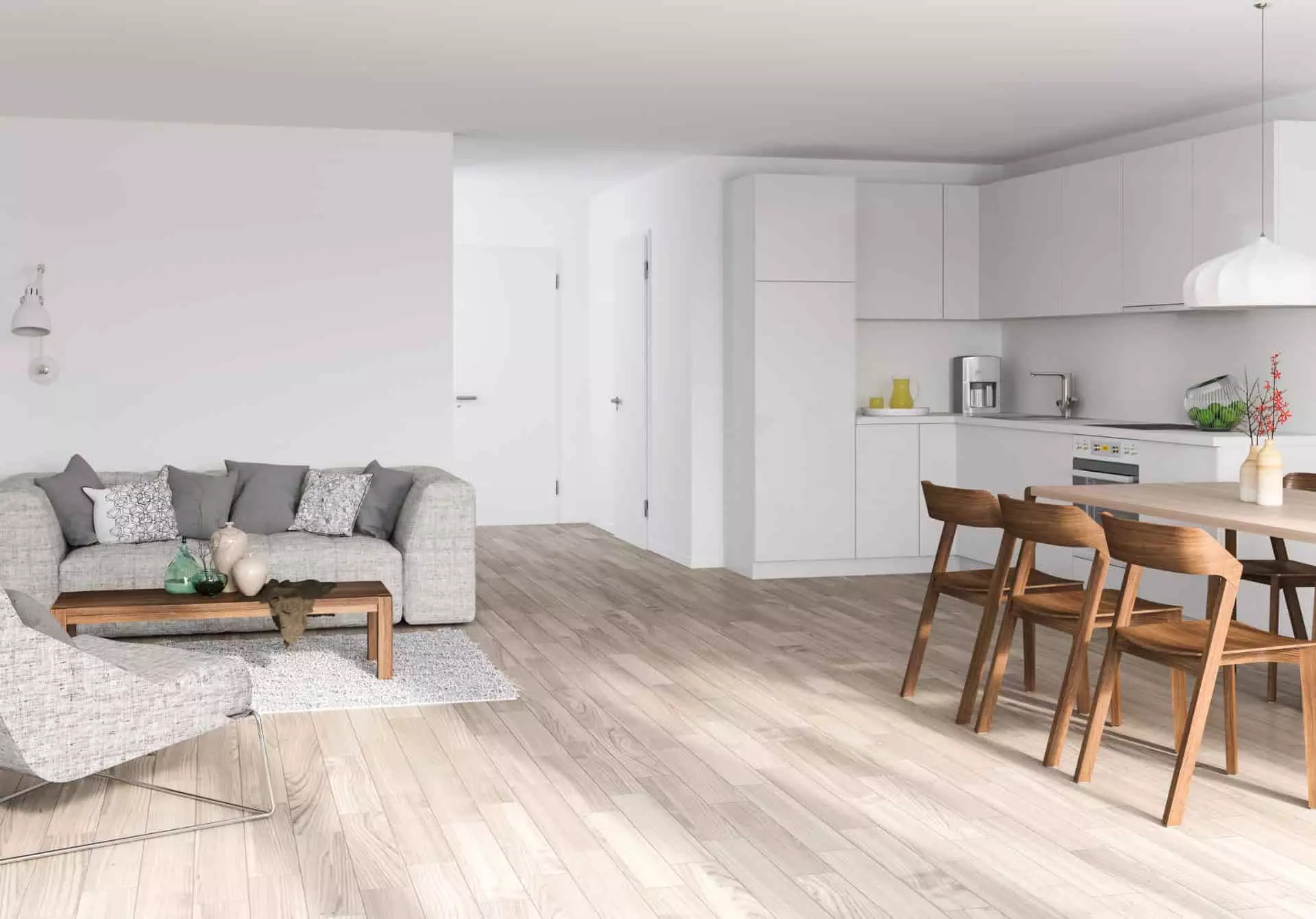 Luxury Vinyl Plank in the Living Room
