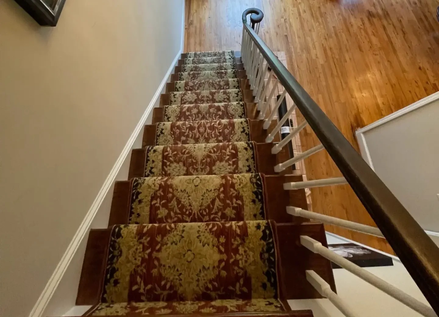 Staircase remodel before and after